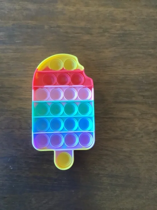 Rainbow Popsicle Pop-It Sensory Fidget Toy - Multicolor - Picture 2 of 3
